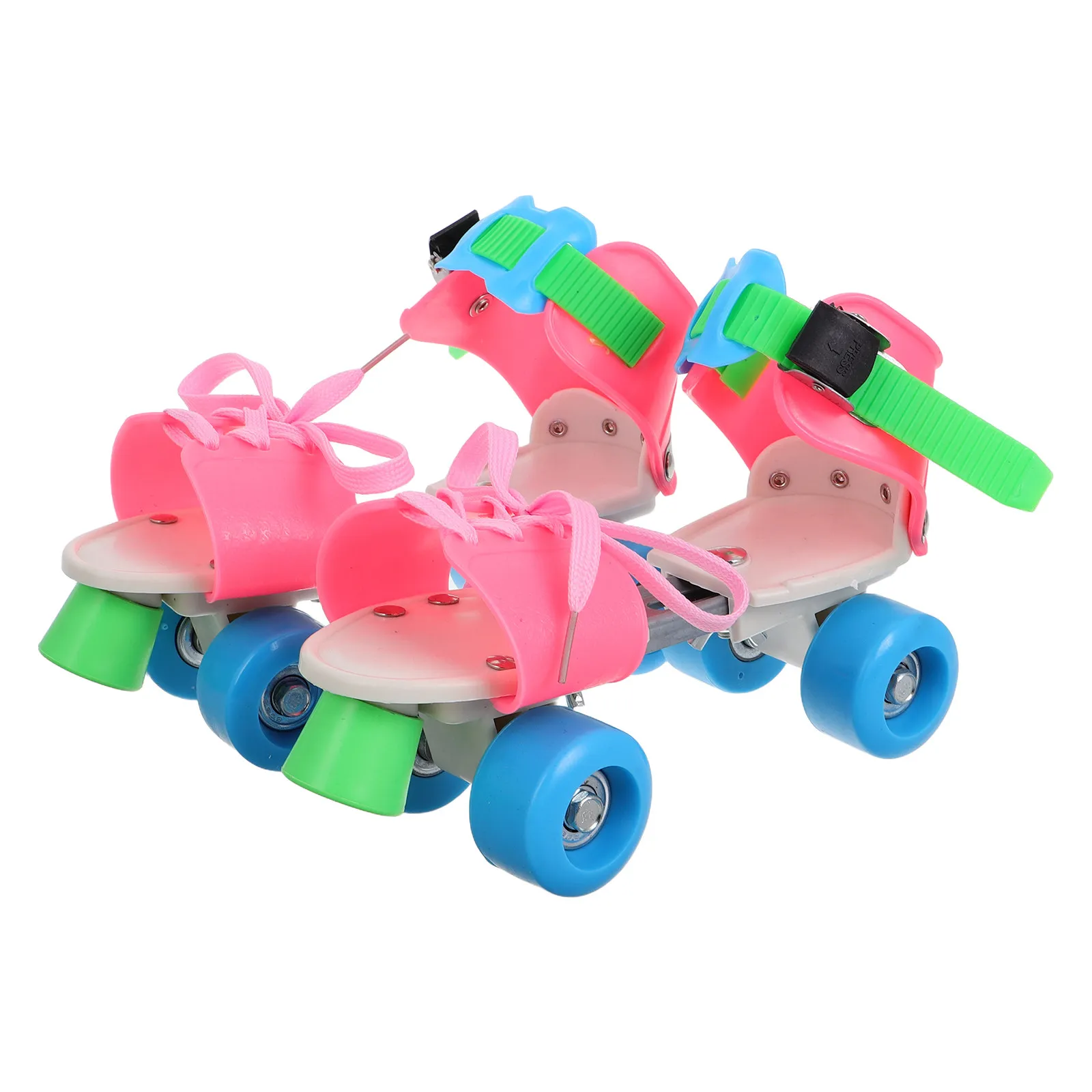 

1Pair Expandable Roller Skates Quad Skates Adjustable Size Double Wheel Design Beginner Friendly Outdoor Road