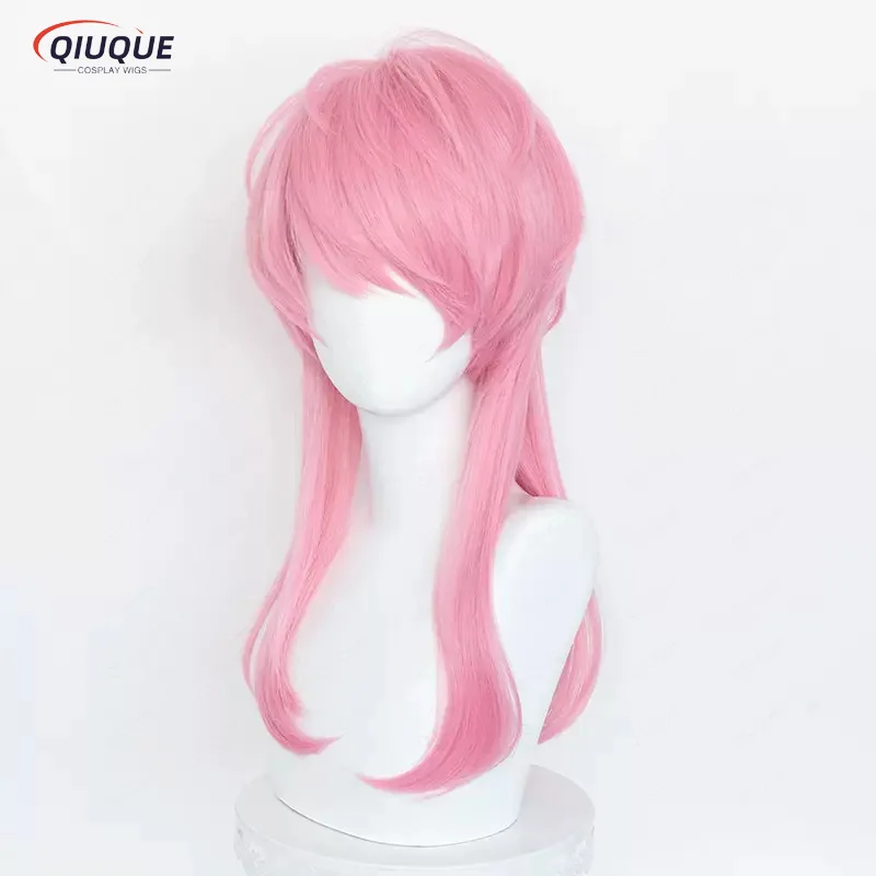 2 stili Anime Sanzu Haruchiyo parrucca Cosplay lunga rosa resistente al calore capelli sintetici parrucche per feste di Halloween + cappuccio per parrucca