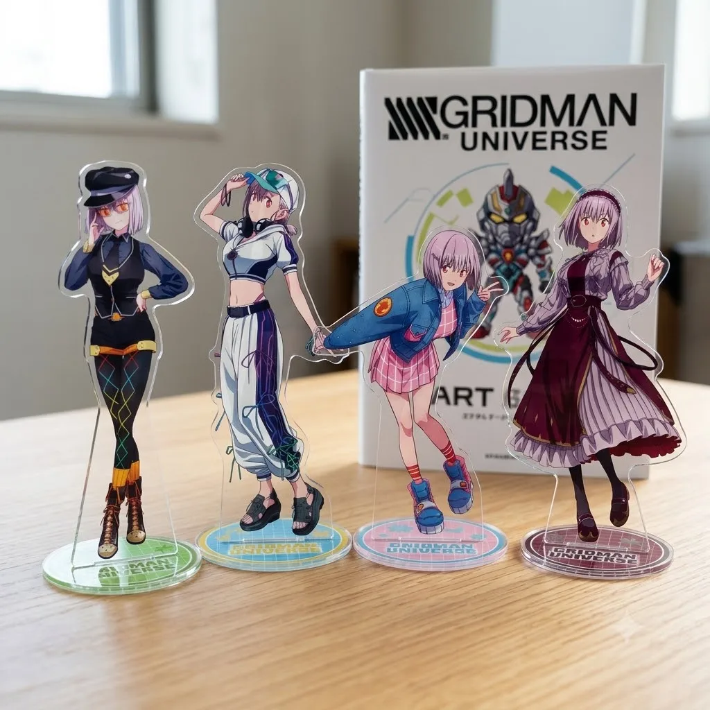 Anime GRIDMAN UNIVERSE Acrylic Stand Figure Desktop Decoration Collectible Ornament Cartoon Character Model Gift Fans Keychain