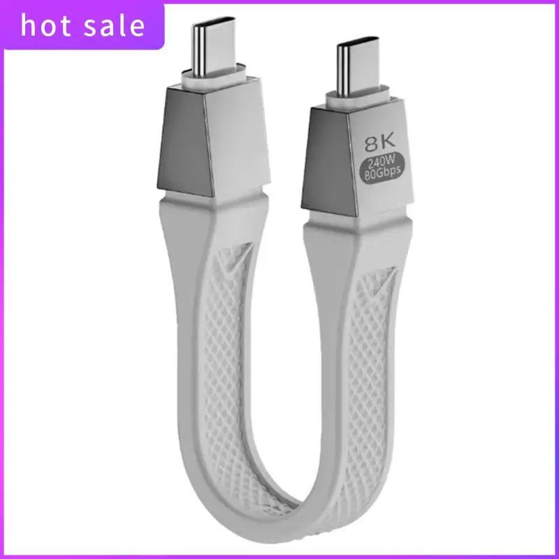Новый кабель Usb4 2.0 80 Гбит/с Gen4 Usb C к Egpu 16K Pd 240 Вт односторонний короткий кабель 120 Гбит/с