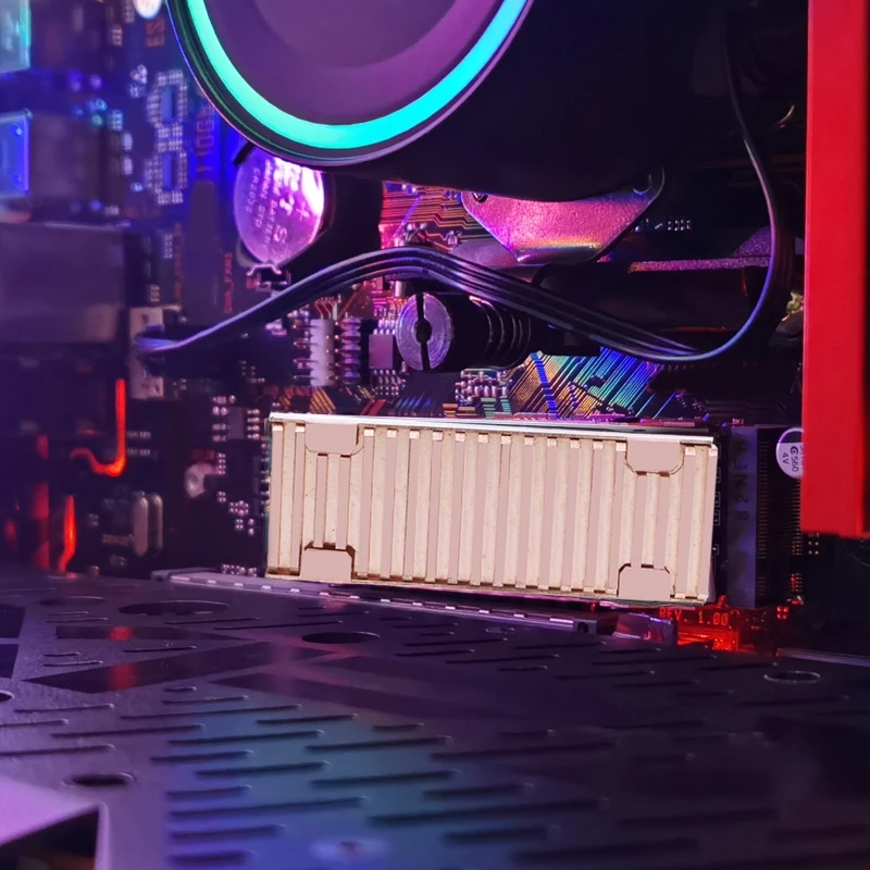 für M.2 NGFF Festplatte Kühlkörper Ultradünner Kühler aus reinem Kupfer für NVME NGFF 2280 PCIE SSD für