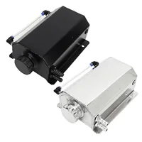 Tanque de desbordamiento de refrigerante, aleación de aluminio, capacidad de 2L, depósito de radiador Universal para la mayoría de los coches