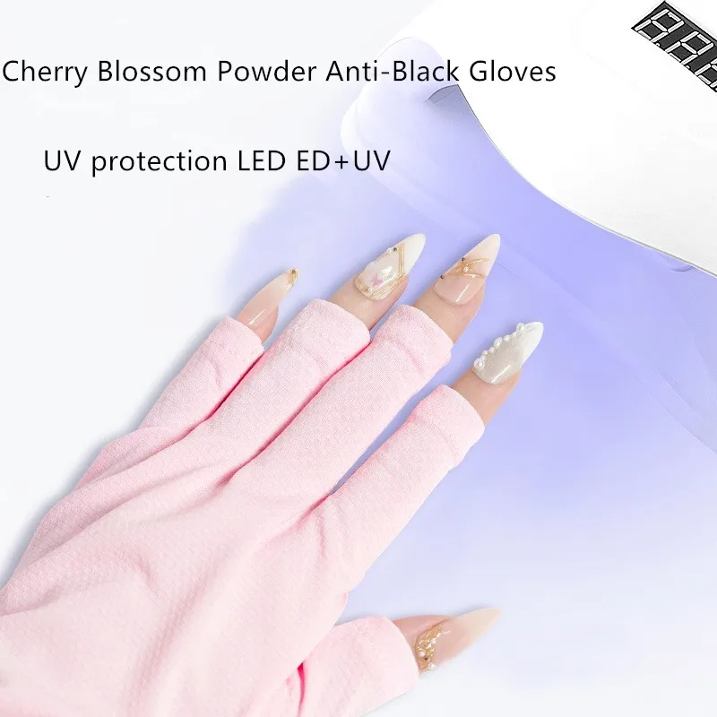 Nail Art Glove Anti UV Protection Glove Nail Uv Protection Radiation Proof Glove Prevent Hands From Turning Black Manicure Tools