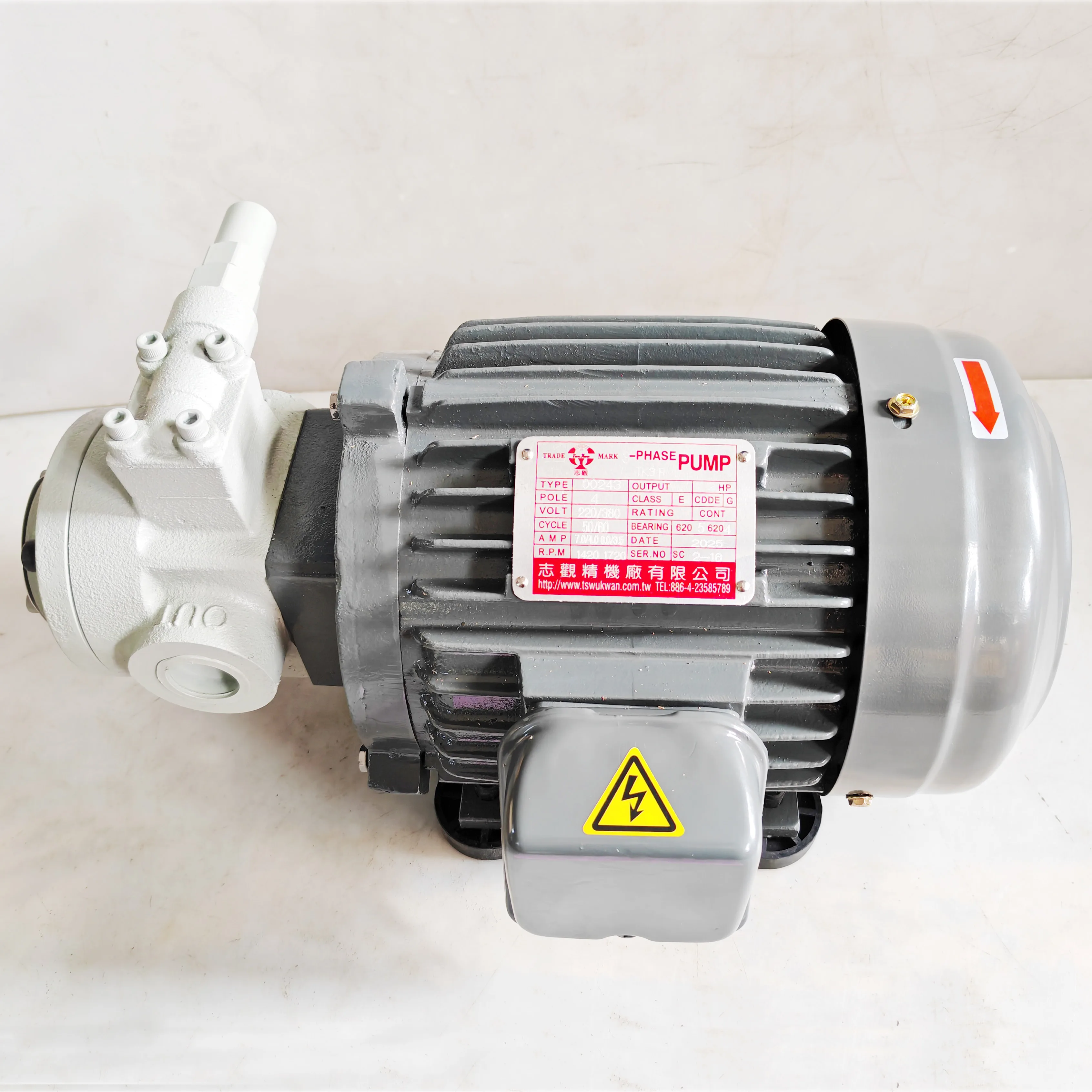 

Trochoid Pump Gerotor Lubrication Circulating Oil Pump 220V 380V TSWU KWAN TK3020+2HP TK3015 Circulation Lubricating