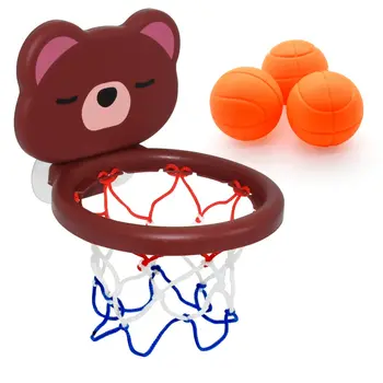 Children&#x27;s toy set Mini cute little bear basketball bath bath toys pool basket games shoot