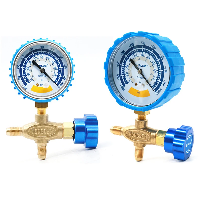 63mm 80mm Vacuum Gauge Pressure Gauge Accurate Air Gauge Instrument for Vacuum Pump 0-14psi Dial Display G1/8in Connector