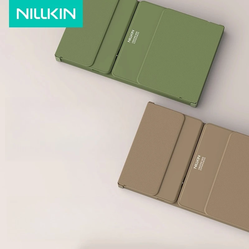 لوحة مفاتيح Nillkin قابلة للطي تعمل بتقنية البلوتوث ولوحة تتبع محمولة لاسلكية صغيرة للكتابة للهاتف المحمول والكمبيوتر المحمول ولوحة مفاتيح مخصصة بثلاثة أضعاف