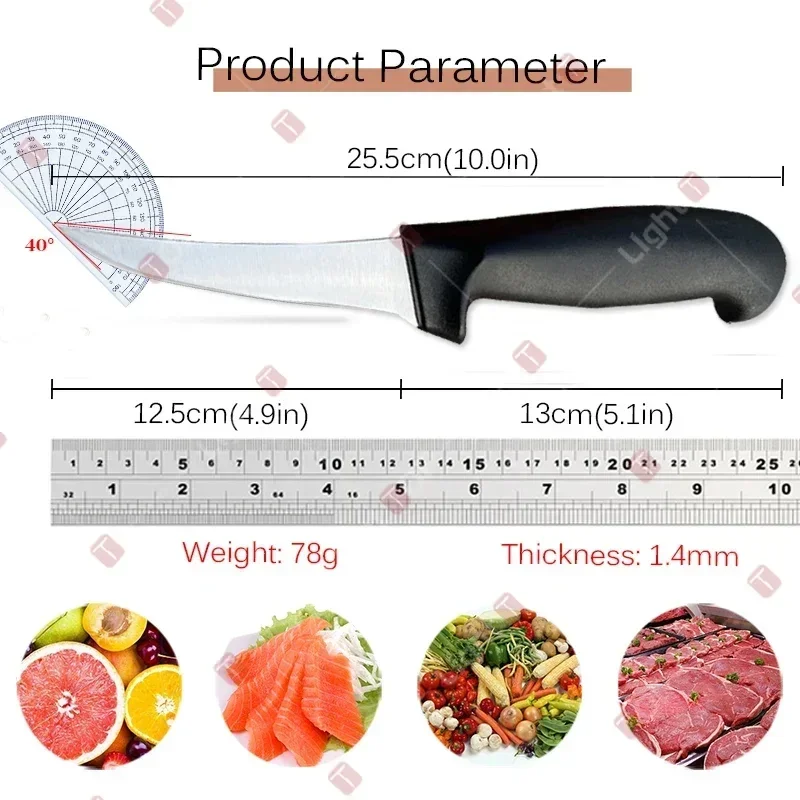 Professional Kitchen Knives Boning Fillet Knife Stainless Steel Butcher Meat and Poultry Cleaver Knife Multipurpose Fruit Knife