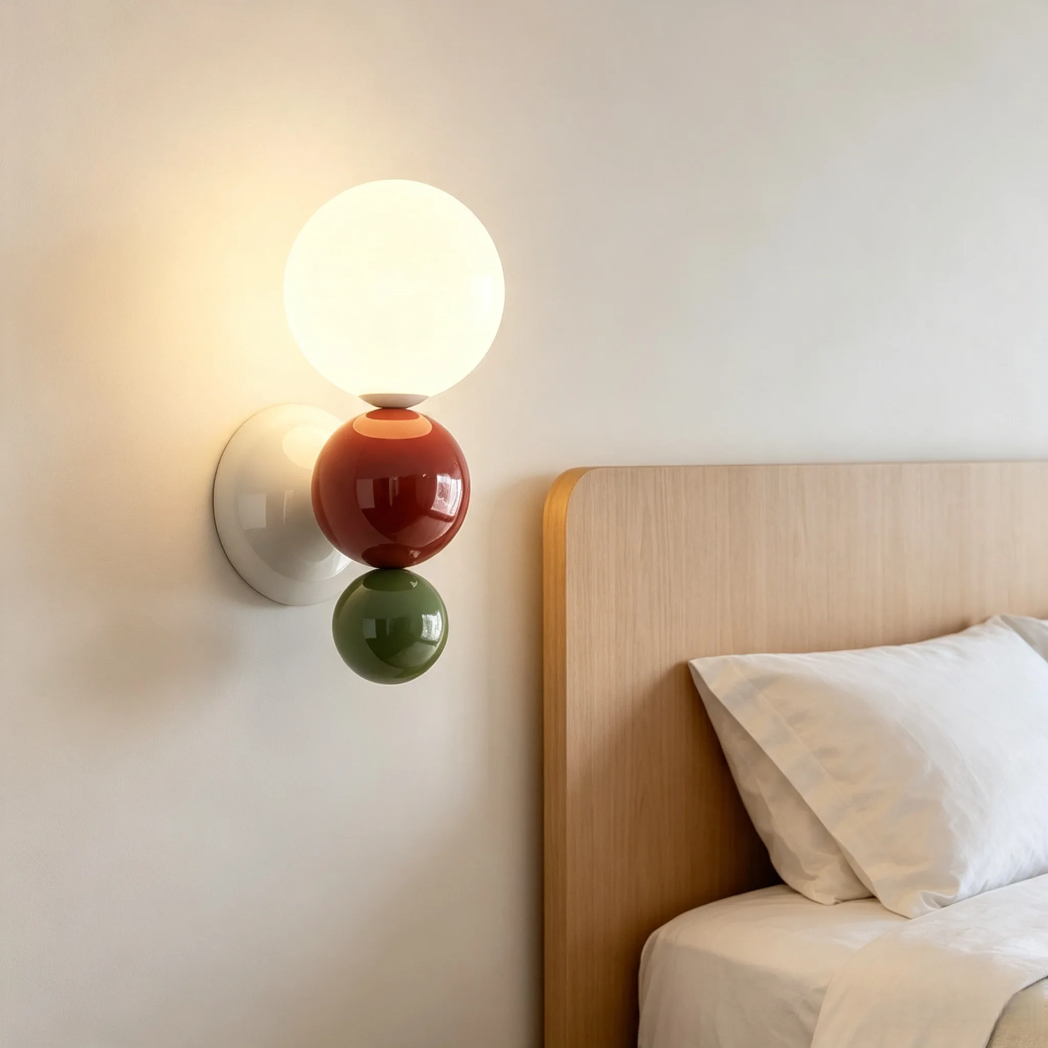 Macaron Color Pearl LED Wall Lamp Splicing Color Wall Light for Living Room Corridor Stair Bedroom Study Kids Room Decor Lightin