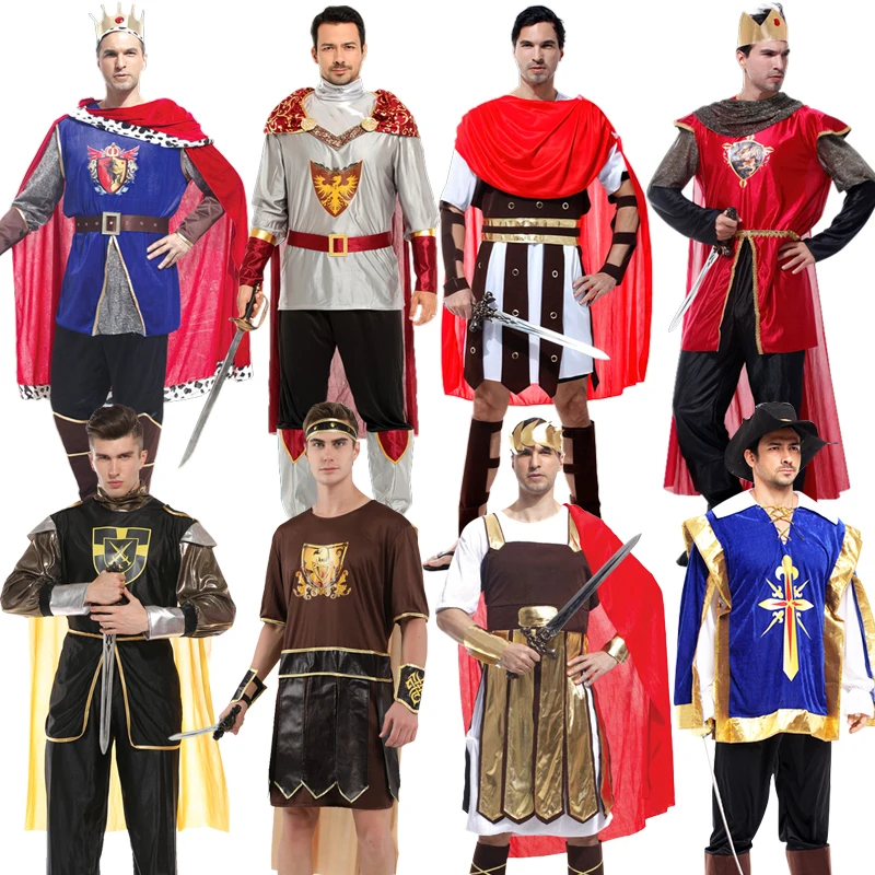 King Emperor Costume For Men Adults Cosplay Video Program Stage Performance TV Show Dress Up