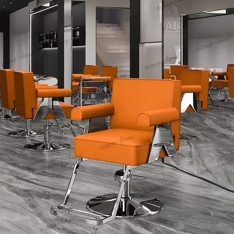 LSLine Cosmetic Barber Chair Professional Barbar Braiding Backwash Barber Chair Barbershop Wheels Stuhl Beauty Salon Furniture