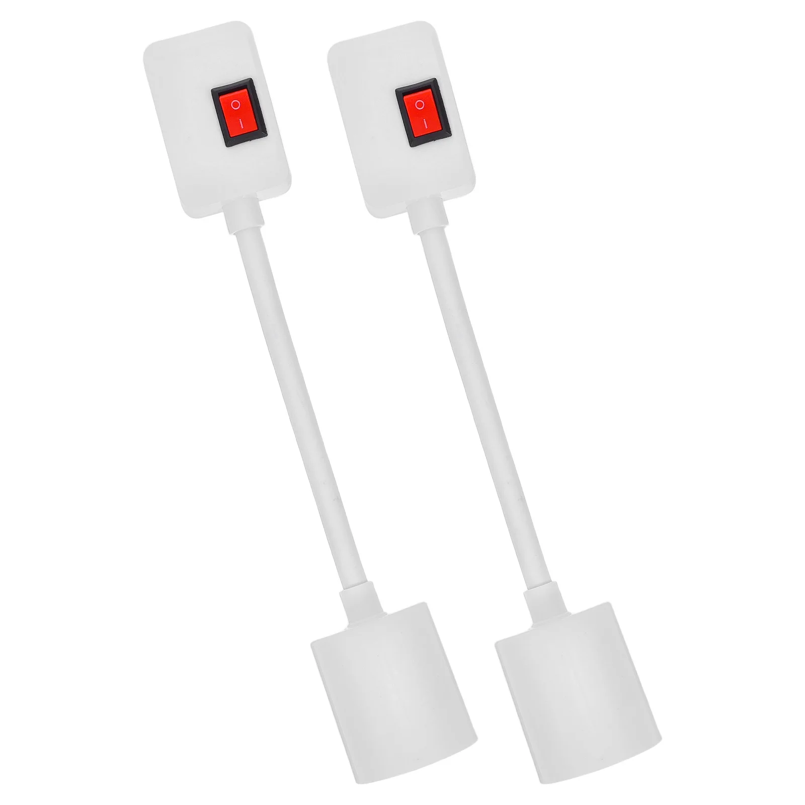 

2Pcs Universal Rotation Ceramic Lamp Holder Socket Flexible Neck Light Bulb Adapter Extender with Switch for Bedroom Living Room