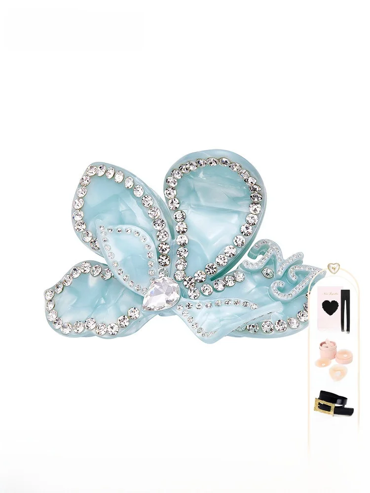 

Заколка для волос NanaJacqueline Ice Blue Plum Blossom, женская, динамичная, 3D, с декоративными стразами, оригинальный дизайн