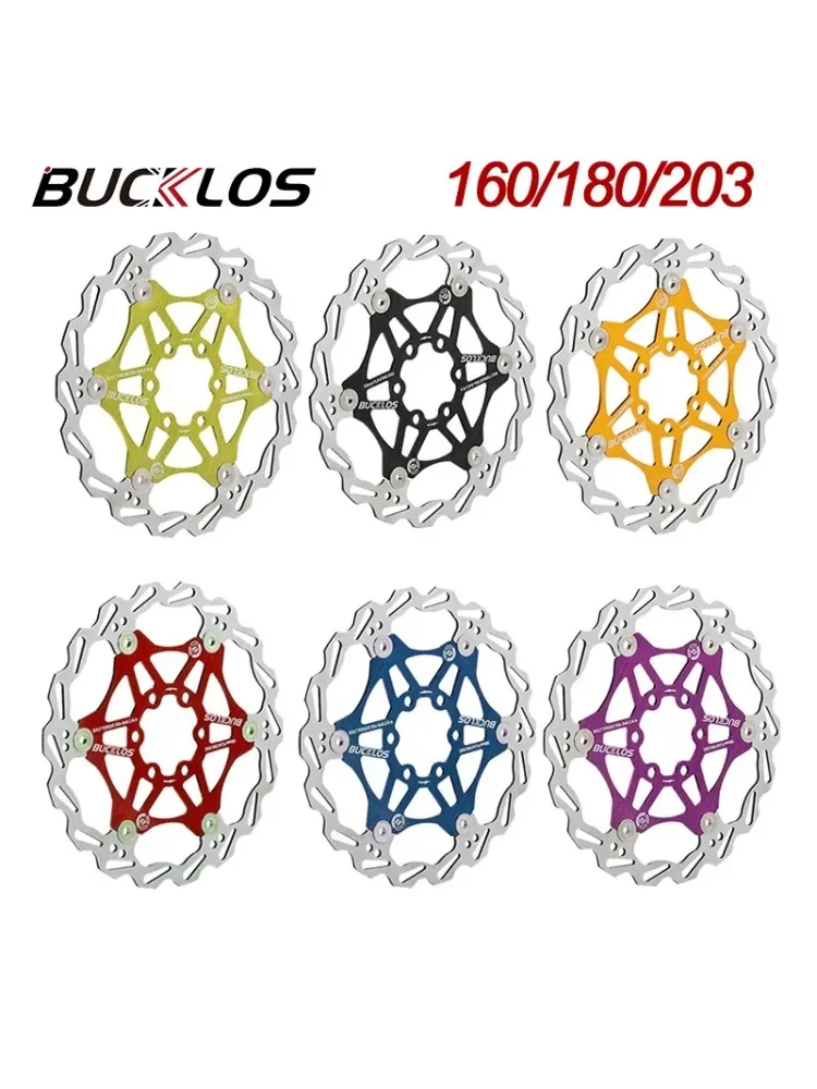 AliExpress NONE BUCKLOS Hydraulic Brake Disc Rotor 160/180/203mm Bike Disc Brake Ultralight Rotor 6 Bolts MTB Rotor Hub Mount Bike Parts