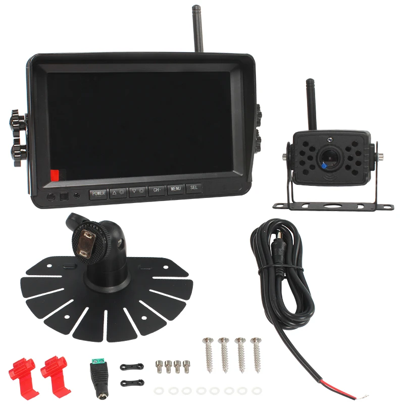 HEYRV Car Caravan Accessories 36V 7 Inch RV Wireless Car    Backup    Rear View Parking    Reversing Image