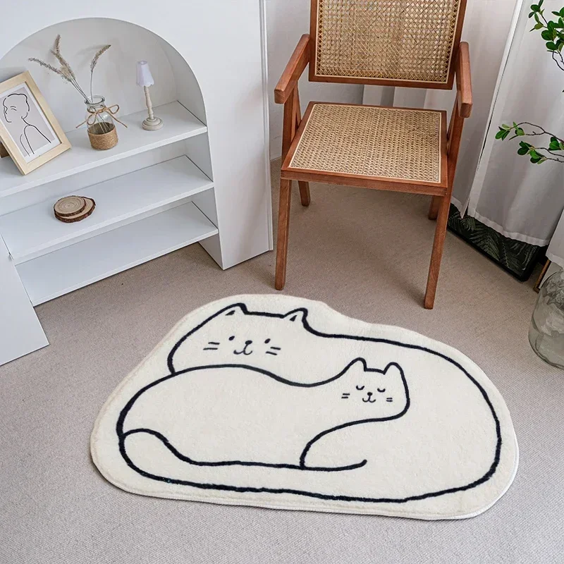 Bedroom Mat Carpet Rugs Cute Doormat For Absorbent Foot Soft Pad Pet Tapis Floor Non-slip Bathroom Plush Entrance Area