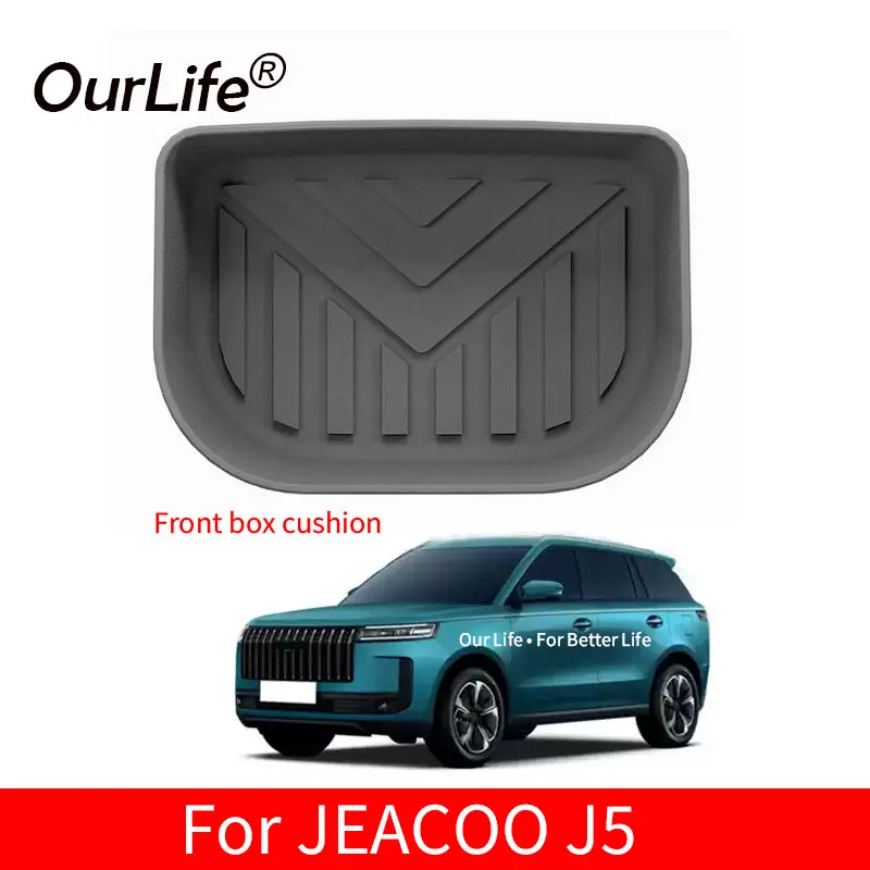 

For Chery JAECOO 5 J5 EV 2026 2025 TPE Front box cushion Coverage Cargo Liner Waterproof front box mat Auto Accessories