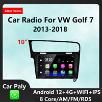 EzoneTronics CarPlay Android Radio for VW Golf7 2013-2018 HD GPS Navigation Bluetooth USB Player Car Entertainment System