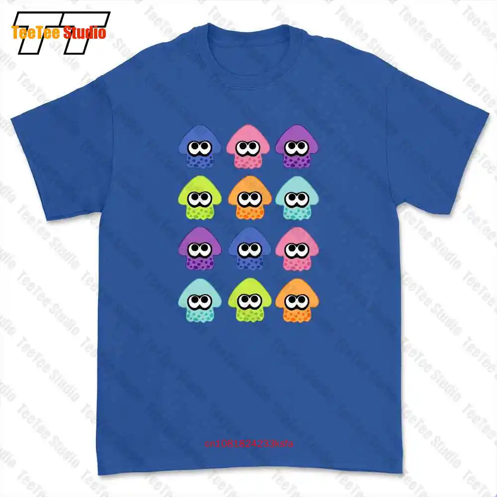 Splatoon 2 Squid Pattern T-shirt Tee 4GX0