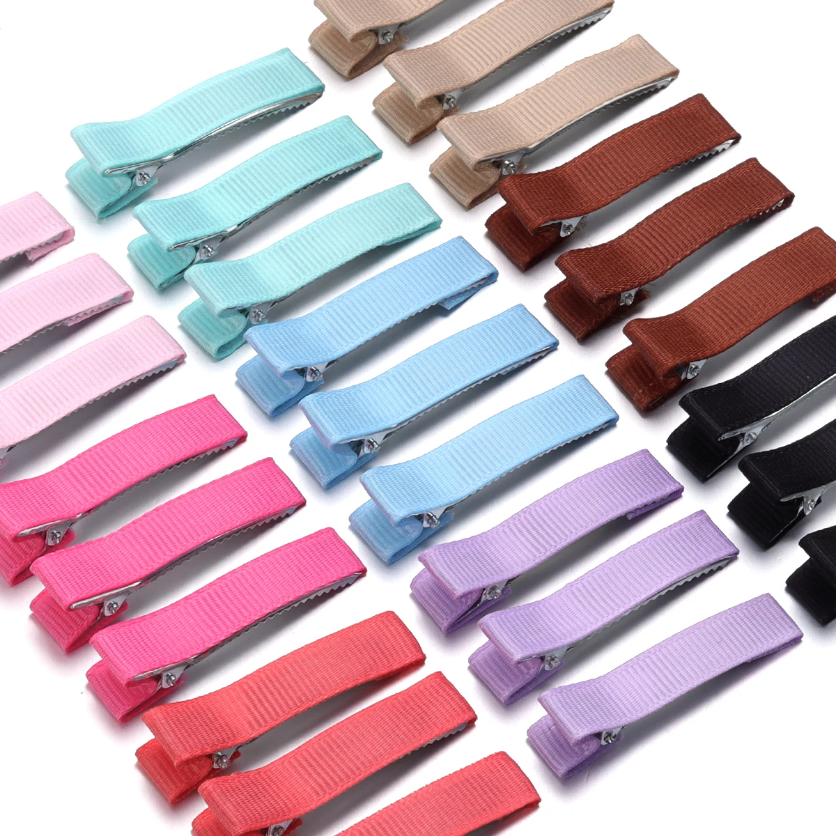 10pcs Ribbon Flat Alligator Hairpin Clip Barrettes For Jewelry Making DIY Girls Children Hair Clips Headdresses Accessories