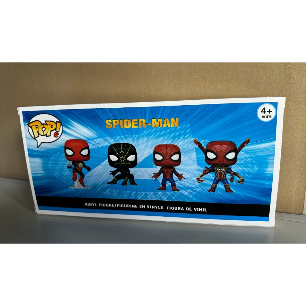 Adorable Collection of Spider-Man POP Figures, Including 4 Different Characters in 3-3.5 Inch Size