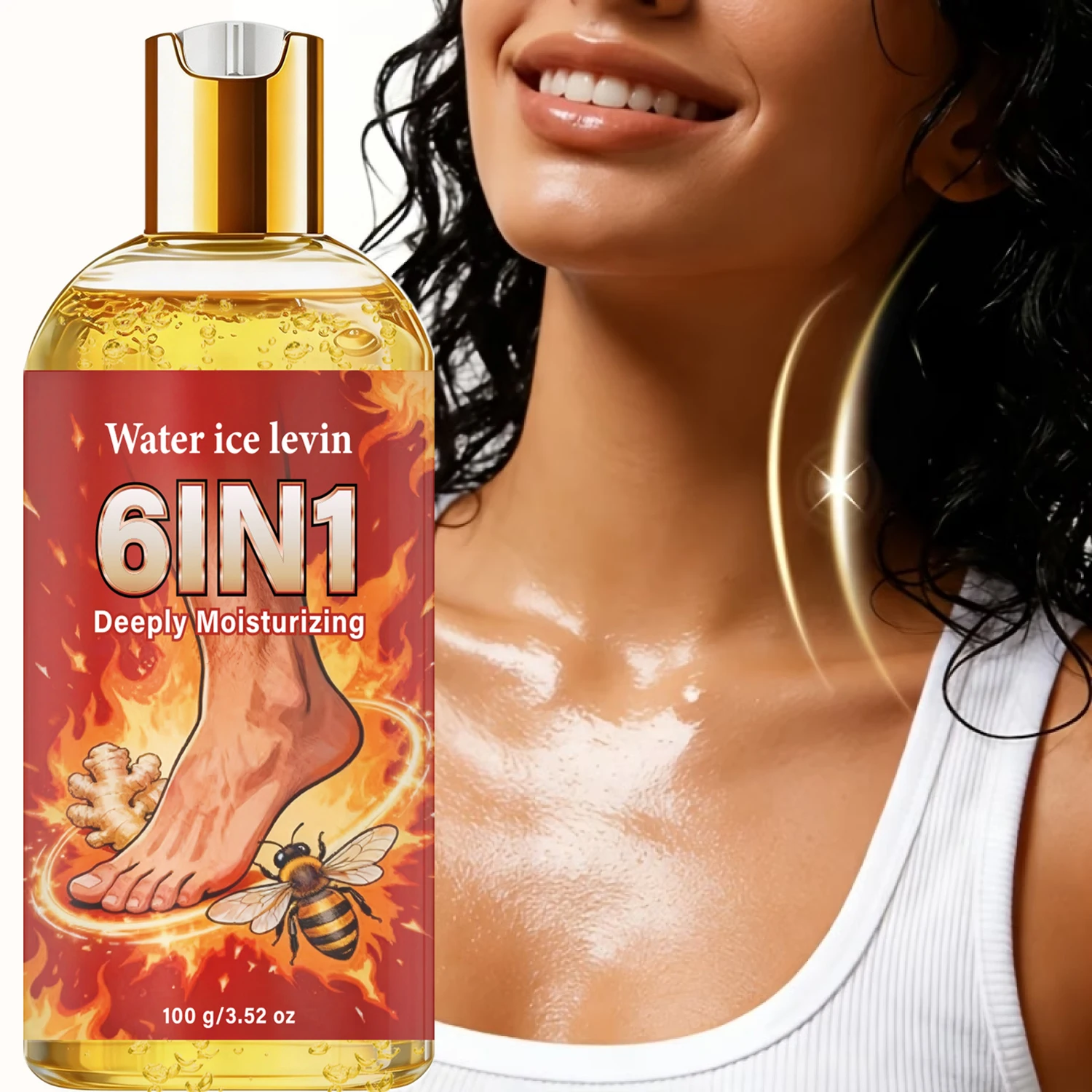 Collagen Infused 6-in-1 Body Care Oil, Gentle Hydrating & Firming Formula for Skin