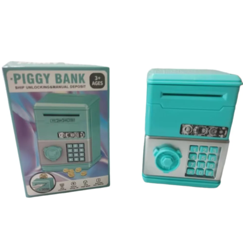 Nouvelle mot de passe tirelire pour enfants ATM Mini tirelire d'économie d'argent cadeau pour enfant jouets d'économie financière banque d'économie d'argent garçons filles