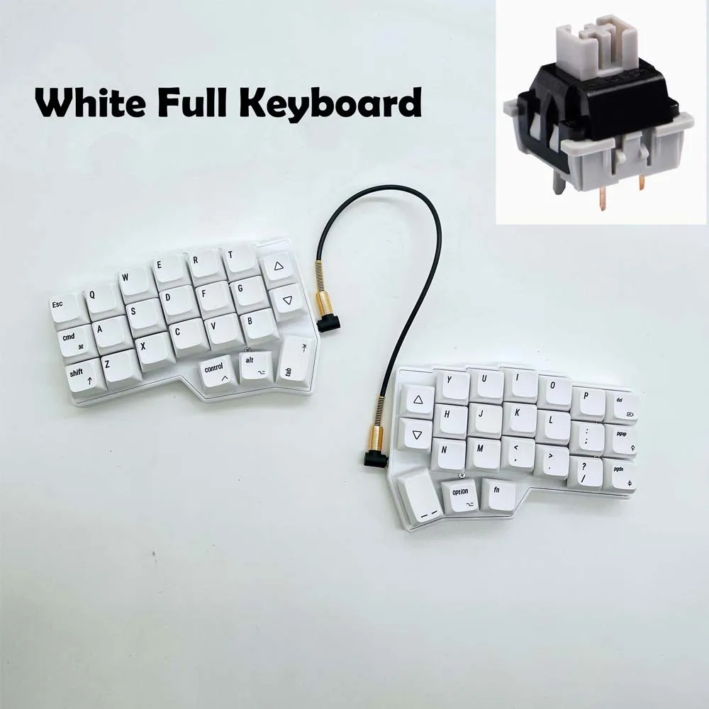 Corne V4 Portable Ergonomics Split Design 46keys Hot-swap Gaming Mechanical Keyboard Wired RGB Vial