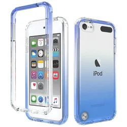 Transparent Case for Ipod Touch 5 Touch6 Touch 7 Hybrid Shockproof Tpu/pc Shell Dual Layer Clear Candy Color Cover Funda Capa