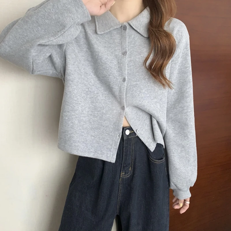 

Женские легкие толстовки на молнии в консервативном стиле для учащихся средних школ с несколькими плечами, красивая укороченная основа, спортивная одежда с рукавами для подростков Y2K