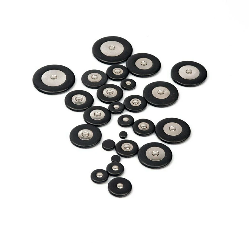 

50 Pieces Alto Sax Leather Pads Set Saxophone Woodwind Accessories Black-AA74