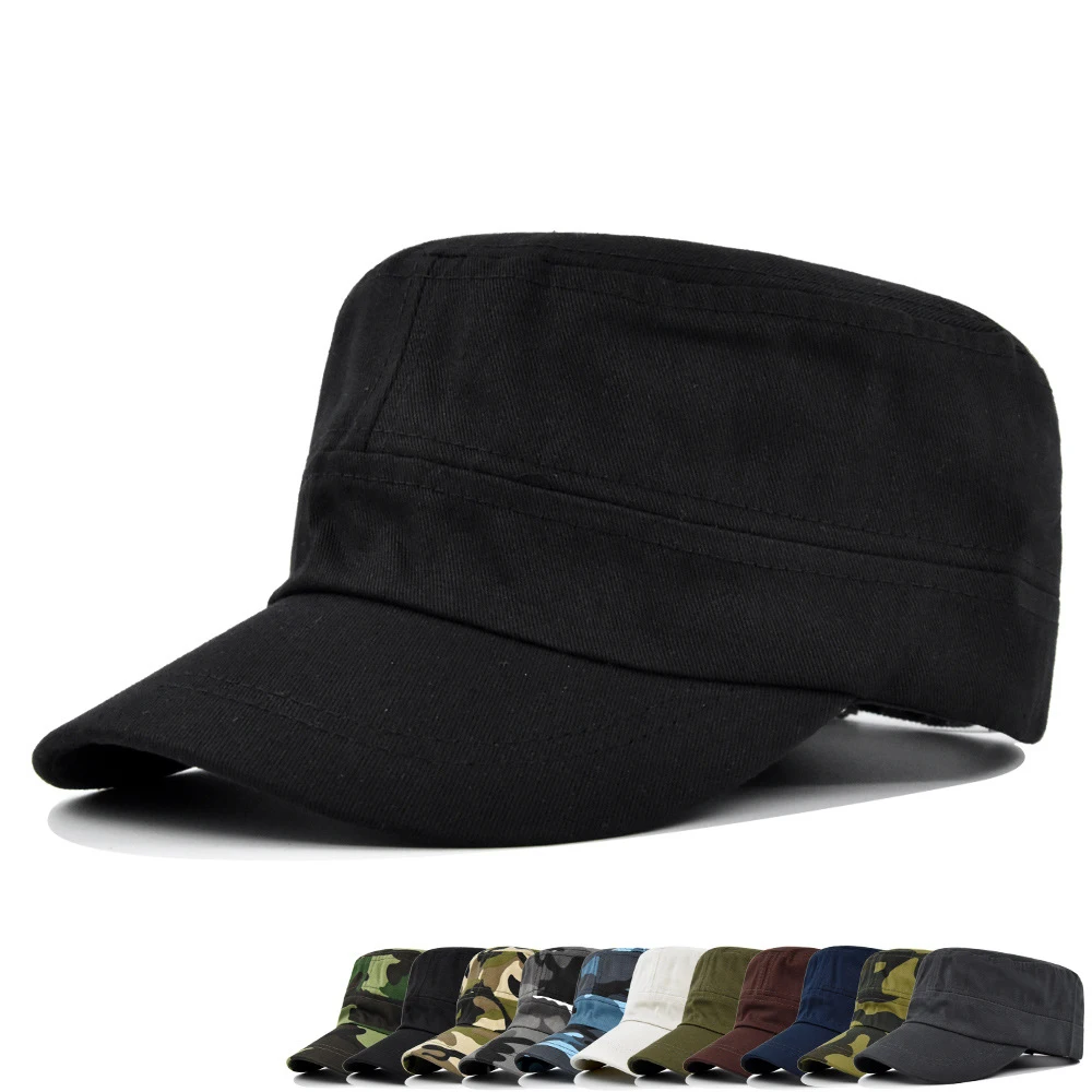 New Cap Women Ponytail Men Baseball Cap Camouflage Climbing Sunshade Hats Cotton Outdoor Sports Simple Vintag Visor Casual Cap