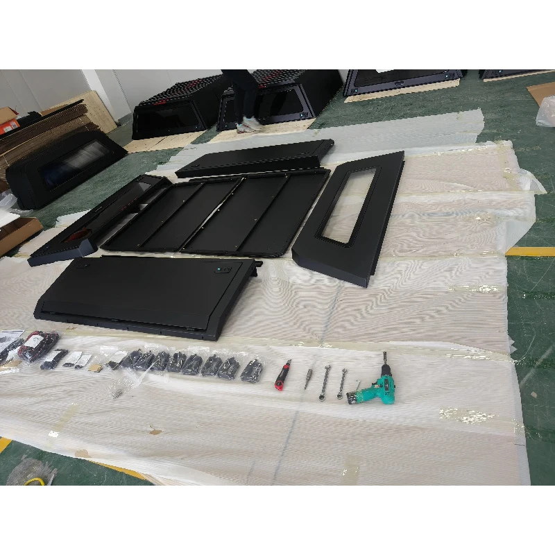 

Instock High Hard Top Steel Camper Shell Tonneau Cover Waterproof Truck Toppers Canopy