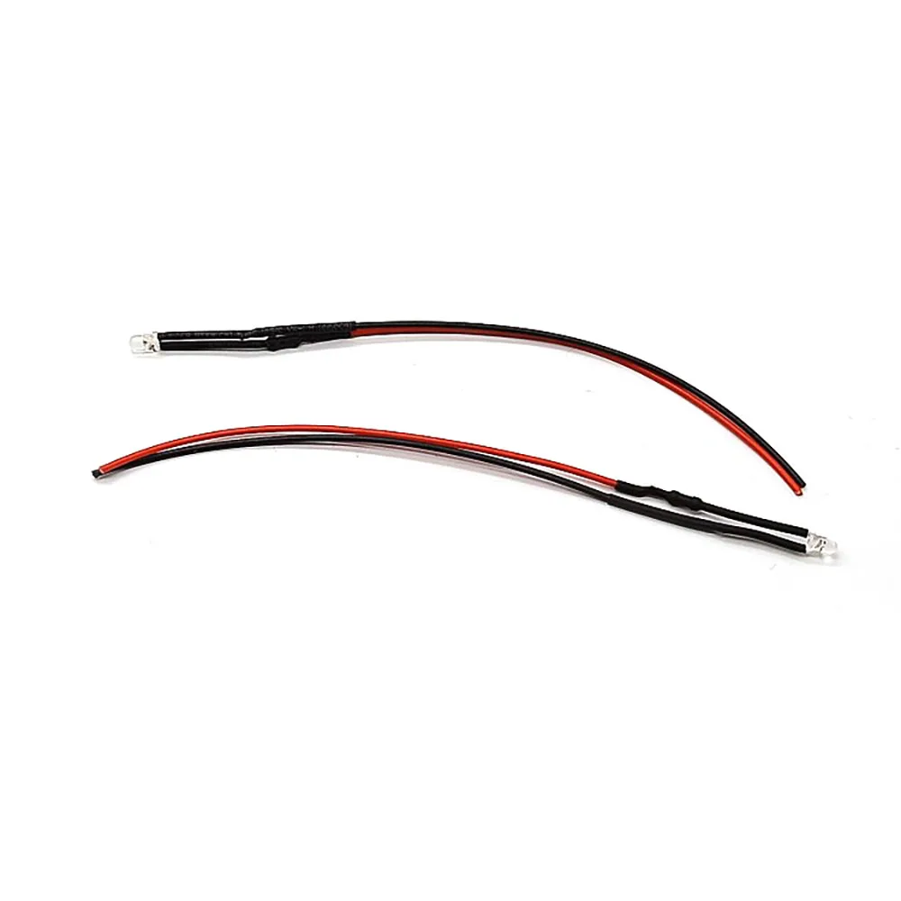 10 sztuk 3mm wstępnie przewodowy Ultra jasny diody LED diody świecące z rezystancją żarówki LED 3V 5V6V9V 12V 24V 36V 48V 60V 110V 220V