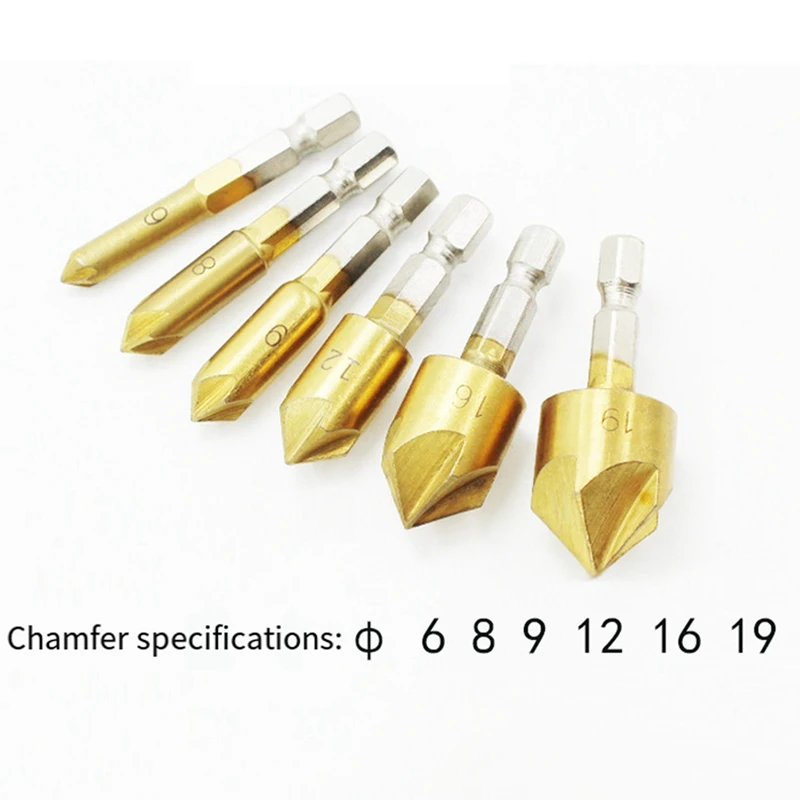 Chamfering Tool Kit For Chamfering Machine With 90-Degree Inclined Hole Is Combined And Sleeved With Chamfering Machine Kit