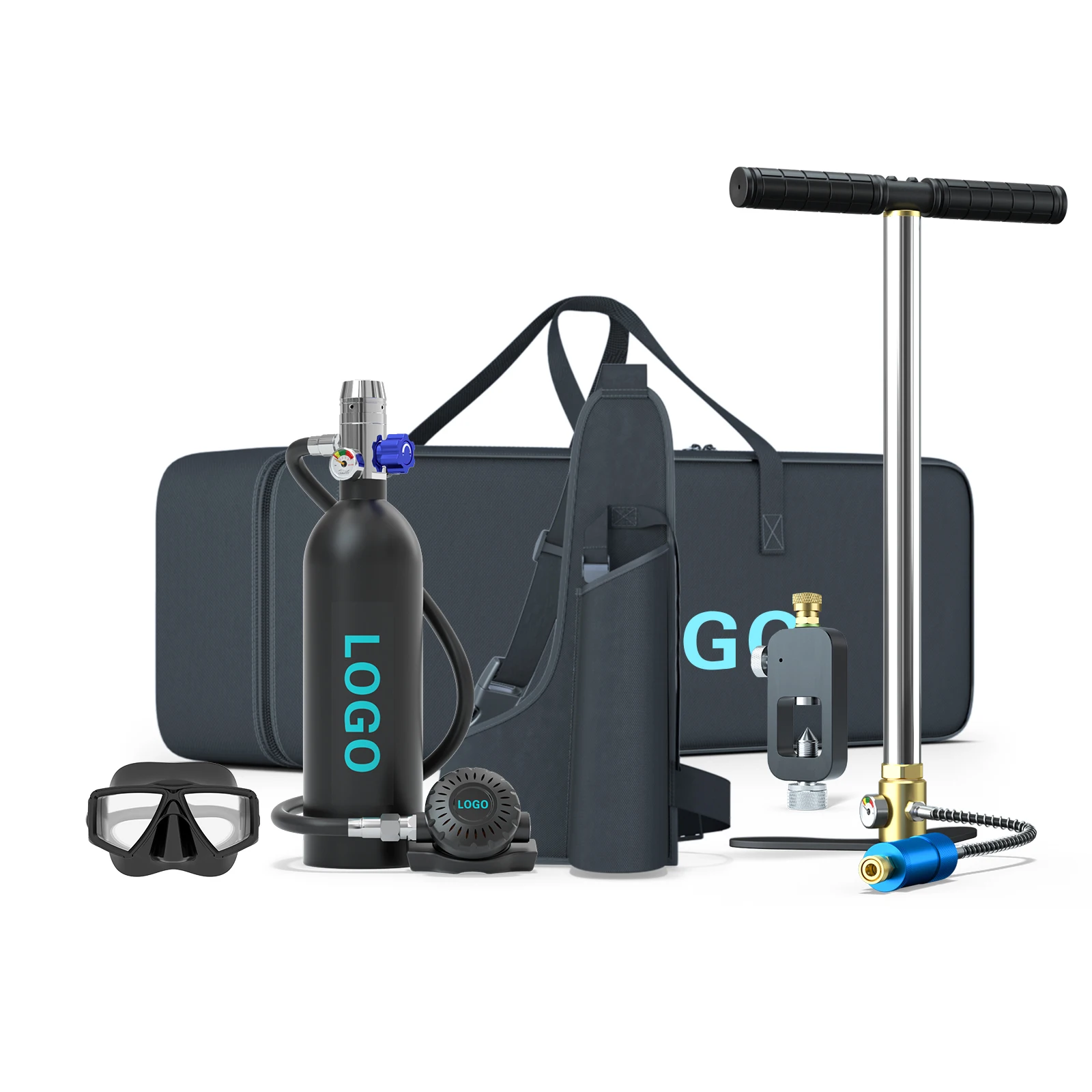 

Popular Hot-selling Air Oxygen Diving Tank Up To 10-15 Minutes Dive Scuba System Underwater Oxygen Diving Equipment Kit