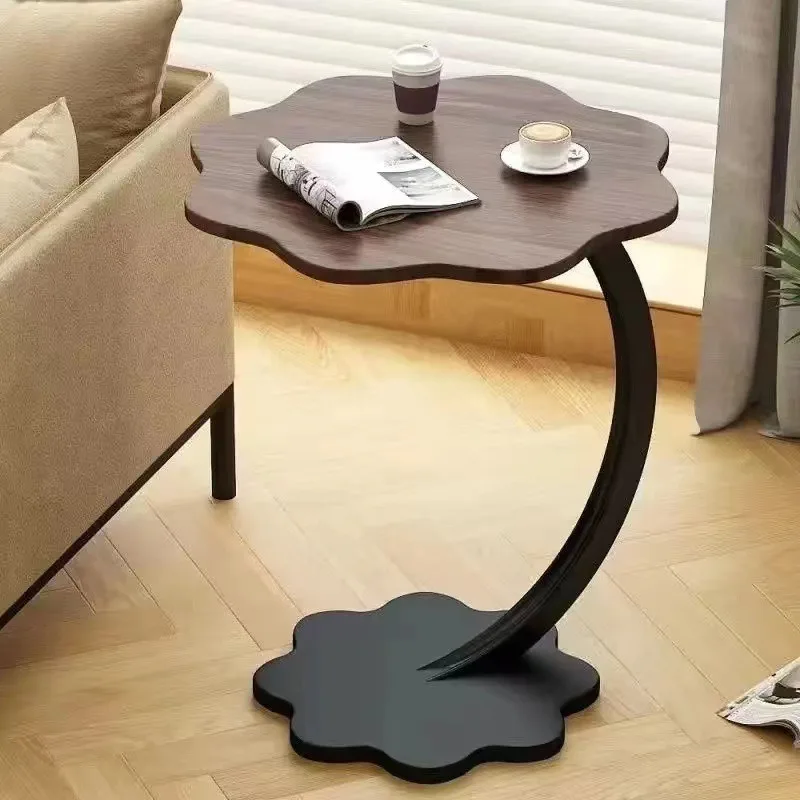 Nordic modern bedside table bedside living room sofa side table small table coffee table bedroom simple shelf rock slab