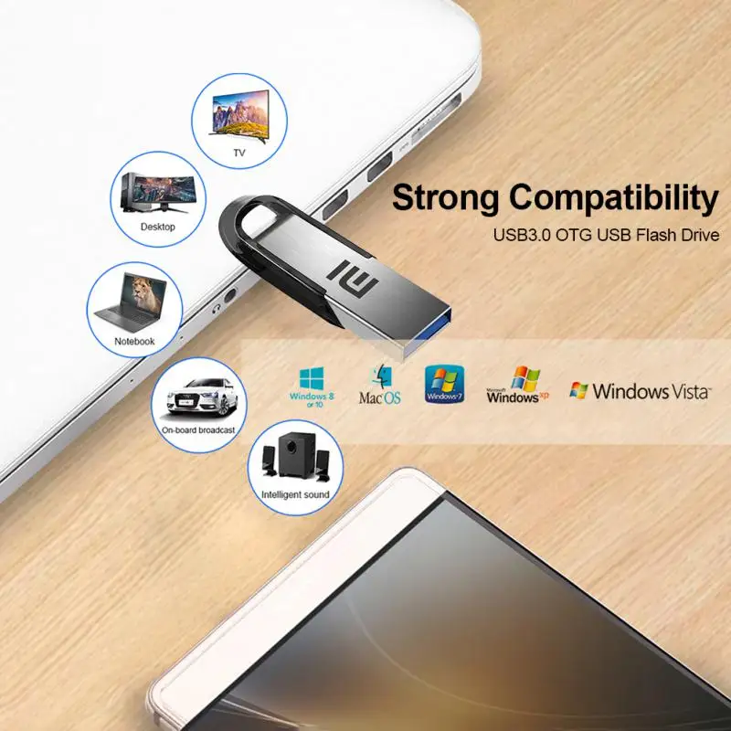 샤오미 USB 3.2 솔리드 스테이트 펜 드라이브, 고속 USB C 타입 USB 플래시 드라이브, 1TB, 512GB, 256GB, 128G, USB Gen 2, 520 MB/s