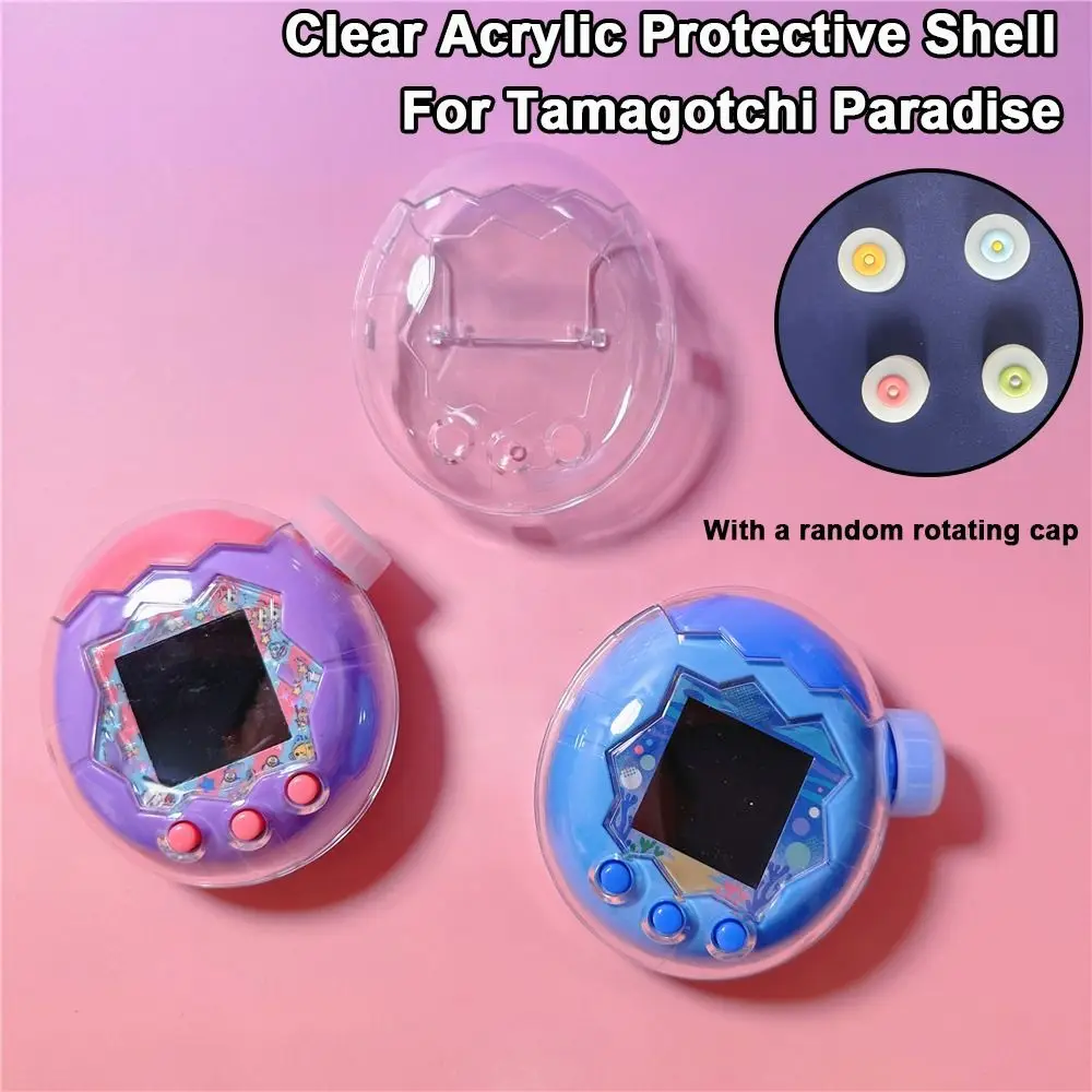 Twarda akrylowa osłona ochronna przezroczysta z losowo obracającą się nakładką, dekoracyjna obudowa ochronna dla Tamagotchi Paradise — zdjęcie produktu 3