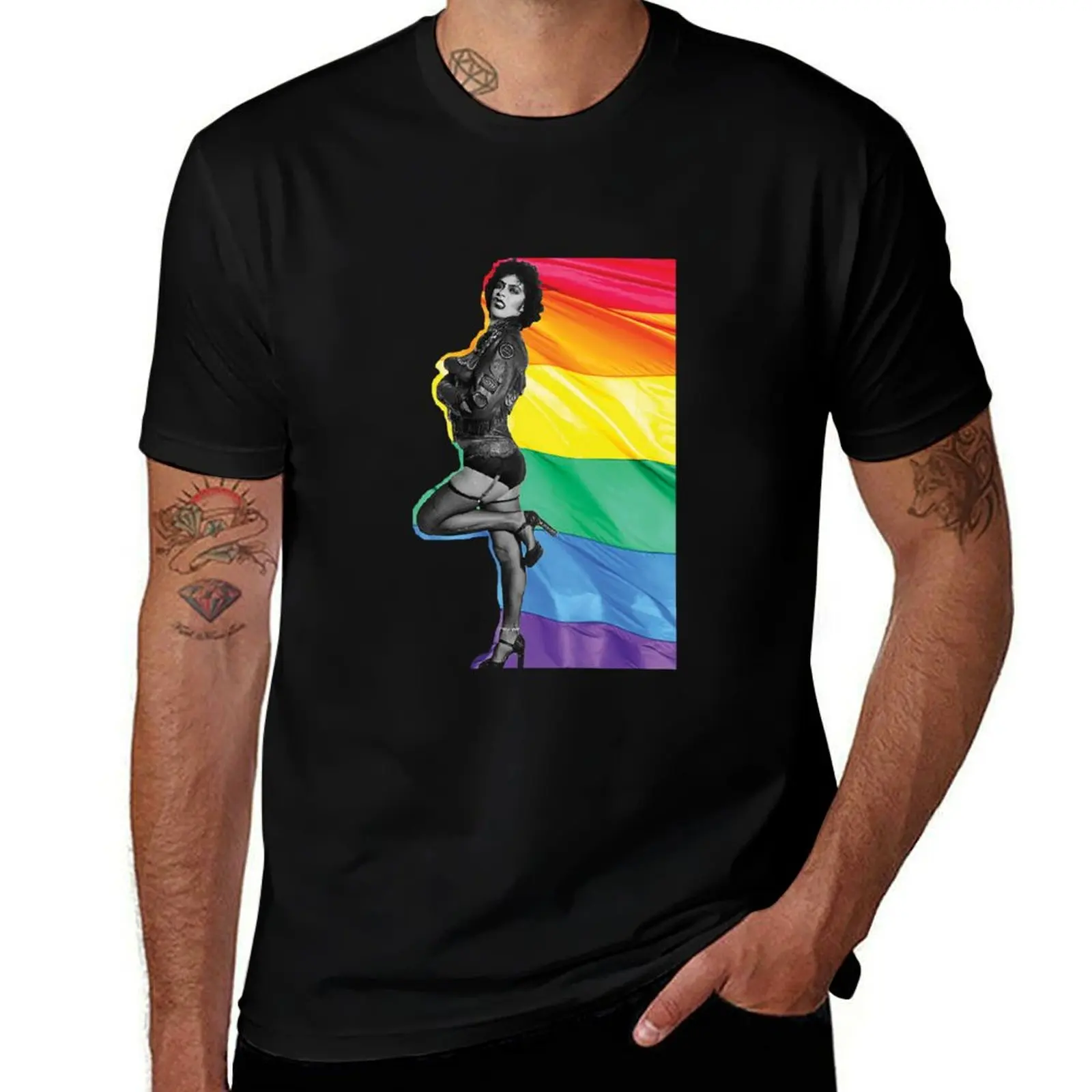 

Frank N Furter LGBTQ + Pride T-Shirt man t shirt cotton high quality g man t shirts for men
