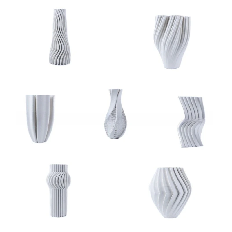 

Ceramic modern vase flower ware white porcelain small size unglazed simple wind ornament soft decoration porch