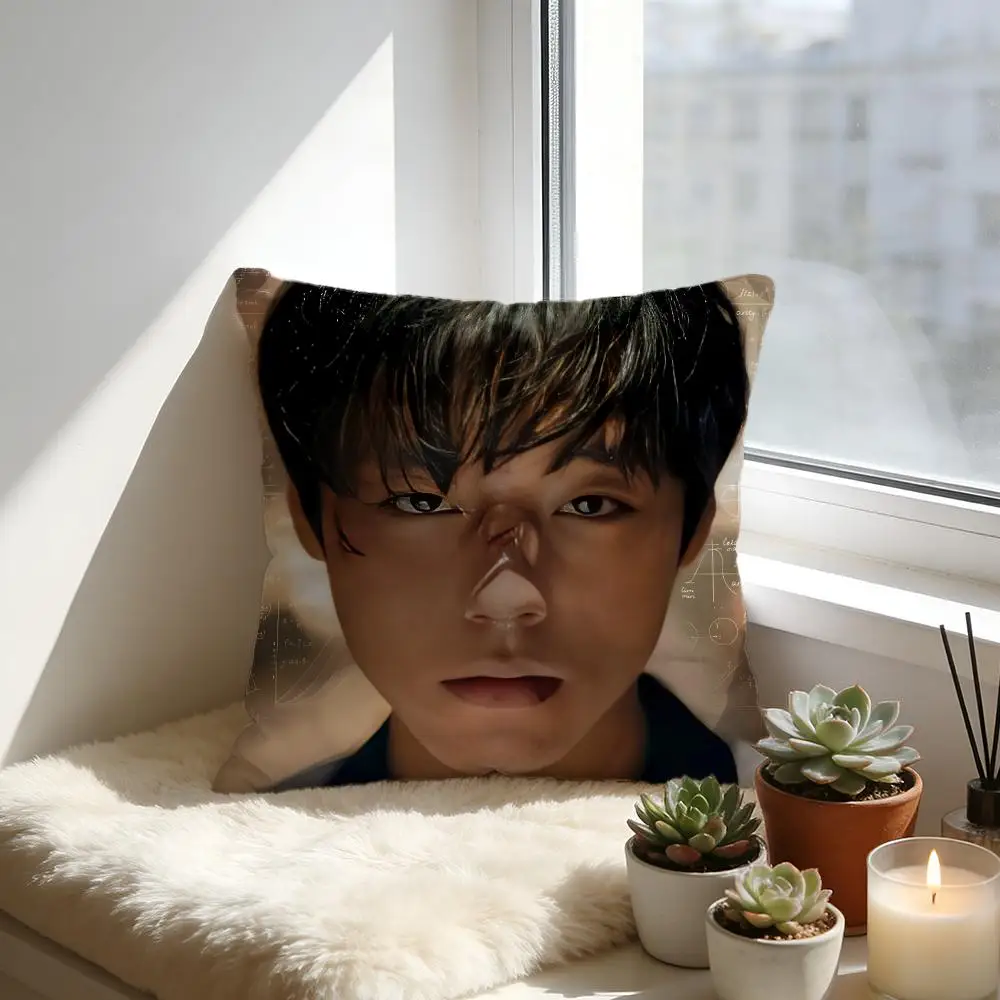 Capa de Almofada Weak Hero em Veludo Aconchegante, Almofada Macia e Quente para Sofá e Cama