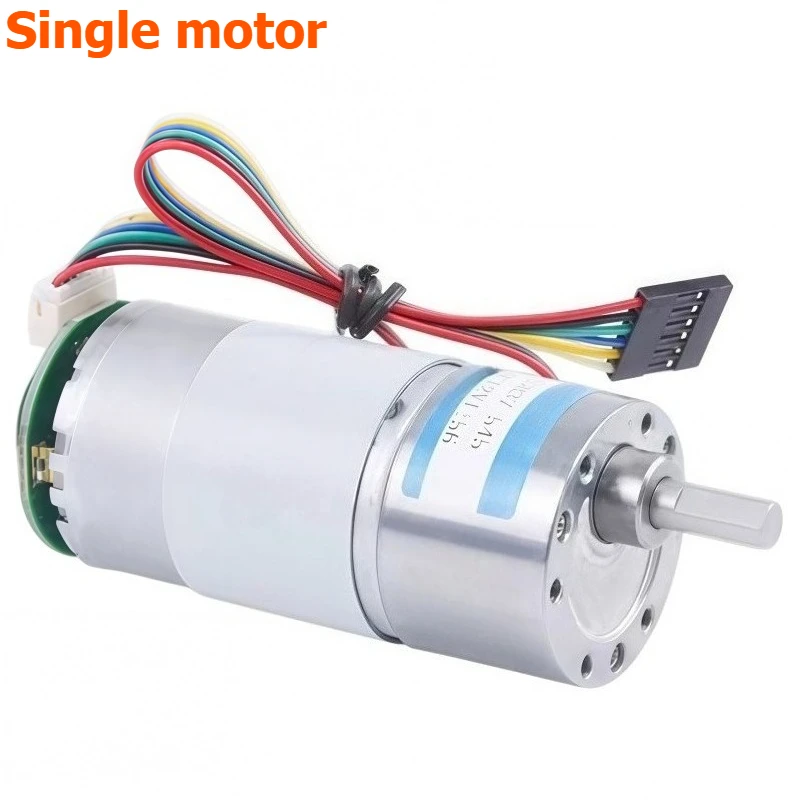 JGB37-545 Miniature DC Speed Reducer Motor with Encoder, Adjustable Speed, High Torque Motor 12V