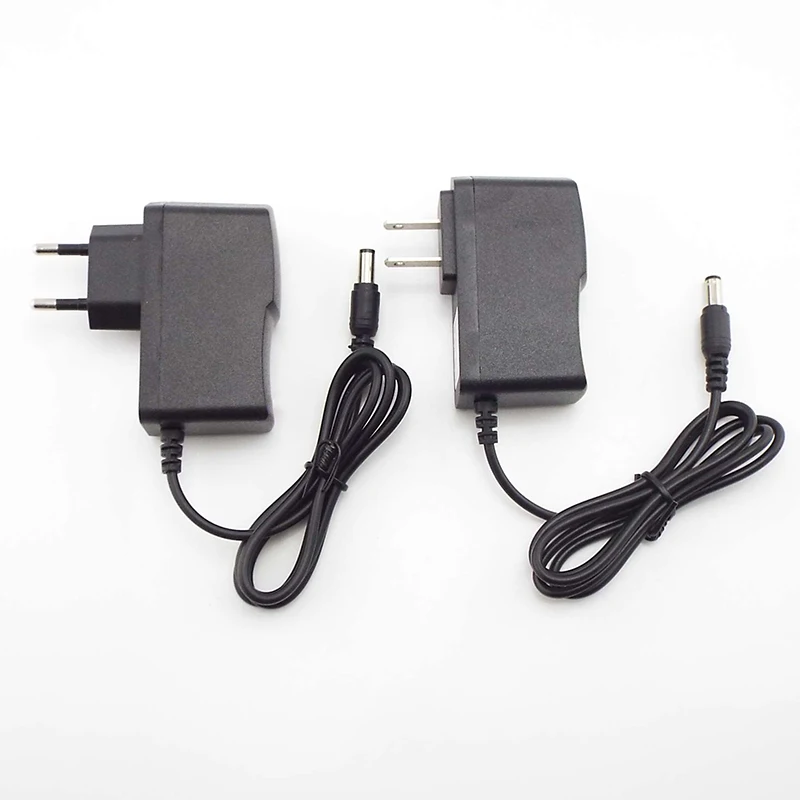 AC 110-240V a DC 5V 9V 12V 3V 1A 2A adattatore di alimentazione universale 5.5mm x 2.5mm caricatore di alimentazione ue usa per luce di striscia a