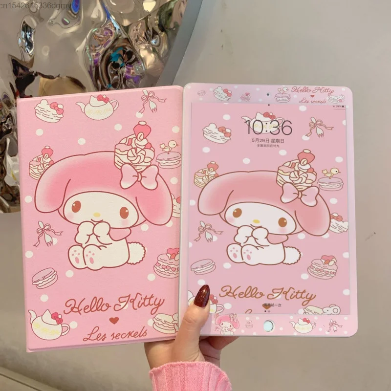 Sanrio Hello Kitty Ipad Tempered Film For 10 Generation 2022 Air 2 3 Mini 4 5 6 My Melody Pro 11 10.5 Inch 2018 Protective Film