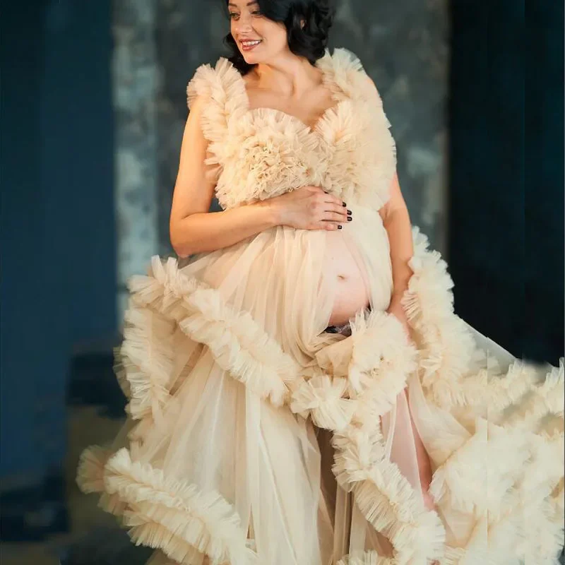 Maternity Gowndress for Photo Shoot Baby Shower Dress Платье Для Беременных Ropa Vestidos Para Embarazadas Платье Вечернее