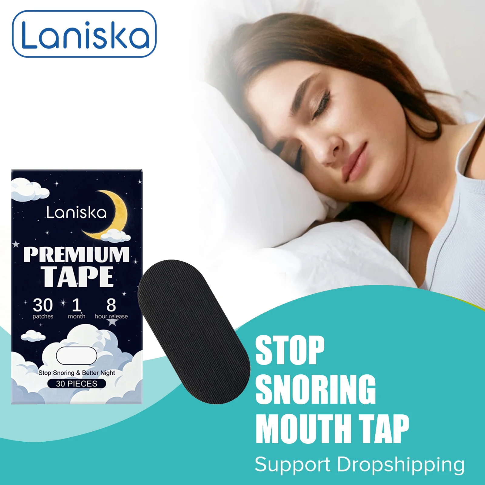 

30/60/90/120pcs Anti Snoring Mouth Tape Sleeping Breathing Correction Keep Mouth Close Promote Nose Breath Stop Snore Aid Strip