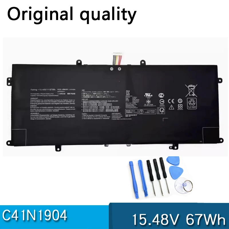 Новый аккумулятор C41N1904 15,48 в 67 Втч для ASUS ZenBook 13 14 UX325EA UX325JA UM325UA UM325SA UM425IA UX425EA UX425JA UX362FA UX363EA