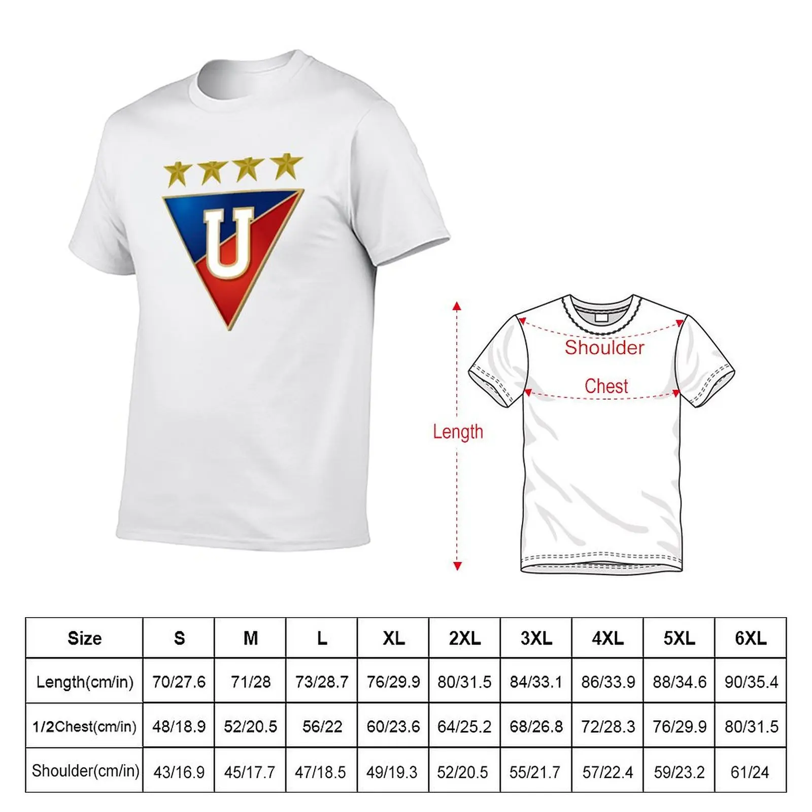 Liga Deportiva Universitaria LDU Ecuador Ecuatoriano soccer T-shirt vintage hippie clothes plus sizes Men's t shirts