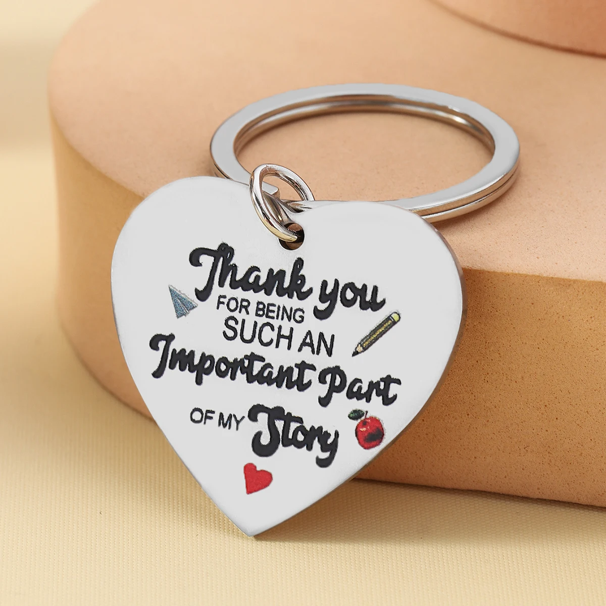 1Pc Teacher's Day Gift - Teacher Thanks for ChristmasKeychain, Birthday, and Gift. Thank you for being such an important part